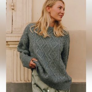 NWT daily drills oversized knit sweater Frost Size M/L